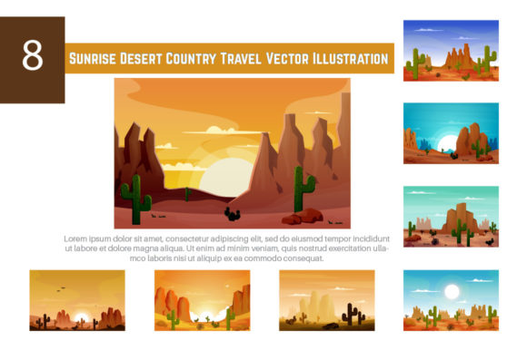 Download 8 Sunrise Desert Travel Illustration - Illustration Collection