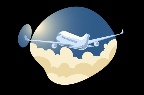 Download Flying Airplane - Travel Illustration - Illustration Collection
