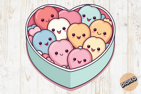 Download Anime Kawaii Face Valentine Candies - Kawaii Collection