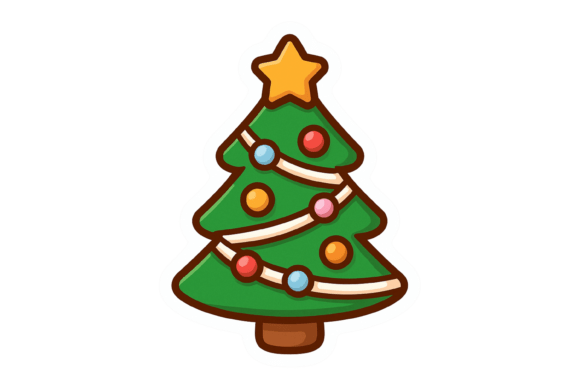 Download Kawaii Christmas Tree Sticker - Kawaii Collection