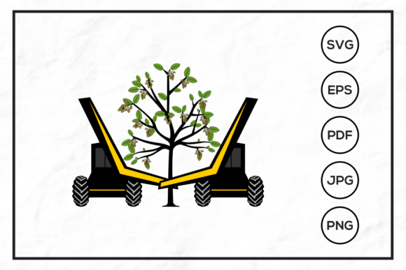 Download Pistachio Shaker Tractor Illustration - Illustration Collection