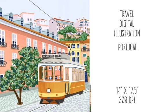 Download Portugal Street,Travel Illustration - Illustration Collection