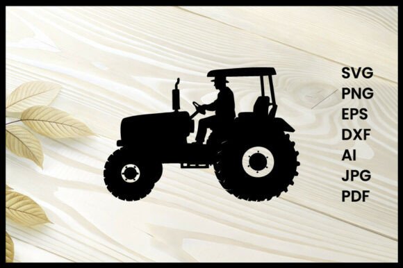Download Farmer Driving Tractor Illustration - Illustration Collection