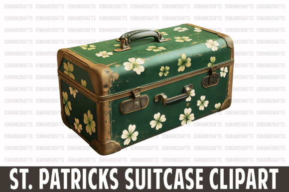 Download St. Patrick's Suitcase Clipart PNG - Premium Bundle
