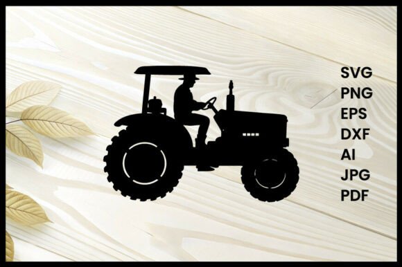 Download Farmer Driving Tractor Illustration - Illustration Collection